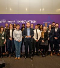 UK minister for digital government and data Ian Murray with members of the UK Civil Service Data Challenge semi-final teams. Photo: Mark Weeks