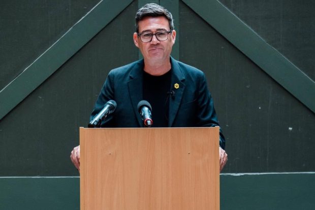 Andy Burnham pledges devolution drive should he become the UK's next prime minister, during a speech in Manchester