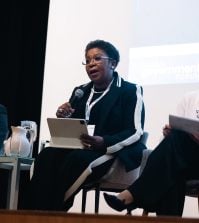 Didi Esther Walson-Jack speaking at Global Government Forum's Leaders Forum 2025.