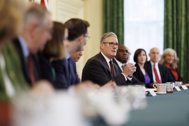 Prime Minister Keir Starmer hosts his weekly Cabinet meeting in 10 Downing Street. Picture by Lauren Hurley / No 10 Downing Street