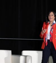 Anita Anand President of the Treasury Board peaking at AccelerateGOV 2024
