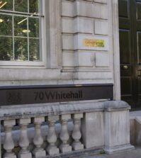 A picture of the front of the Cabinet Office in Whitehall