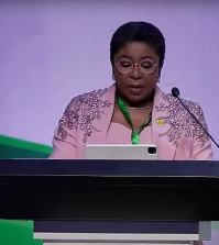 Didi Esther Walson-Jack speaking at International Civil Service Conference in Abuja