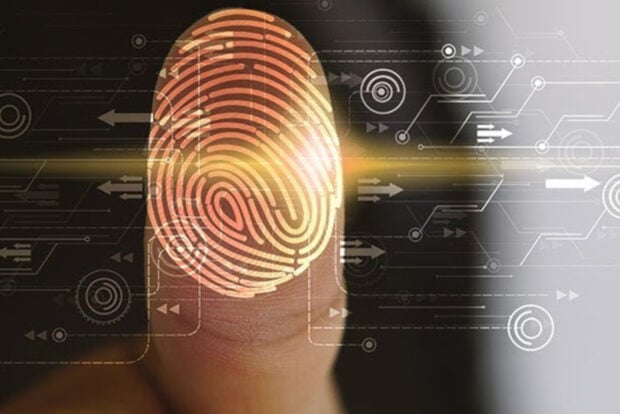 A digitalised fingerprint