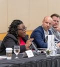 Ima Okonny, chief data officer at Employment and Social Development Canada speaking at GovernmentDX