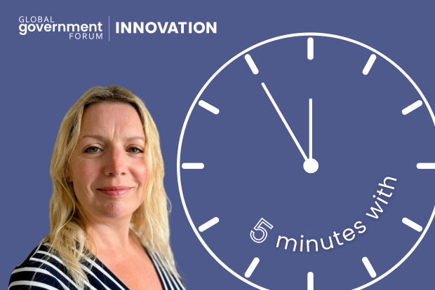Five Minutes With interview card with Natalie Jones, director of digital identity, DSIT