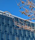 A building with the Workday logo on it