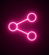 A neion version of the share symbol Photo: Shutterstock
